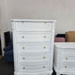 Gorgeous white Distressed lacquered chest