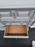 Bassett gray vintage dresser