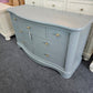 7 drawers green gray dresser