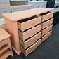 Stanley soft orange lacquered dresser