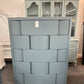 Dark blue 5 drawers layered chest