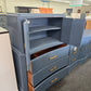 Antique solid wood deep blue chest