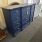 12 drawers navy blue dresser