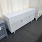 Rustic white lacquered cabinet