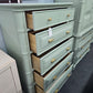 Havertys green bamboo chest