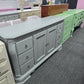 Gray 2 doors / 6 drawers cabinet