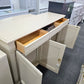 Ethan allen solid wood beige cabinet