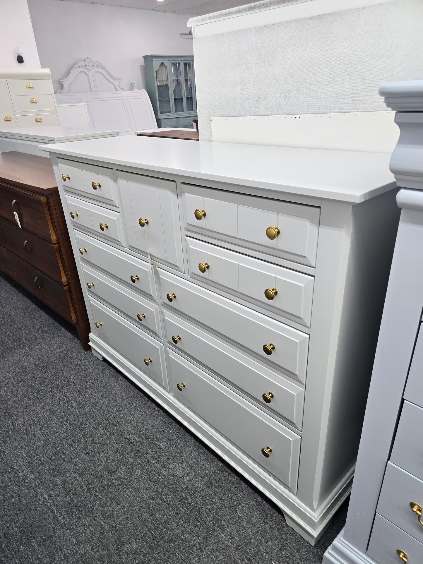 Bassett gray dresser
