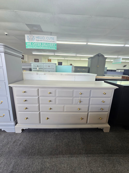 American Drew gray dresser