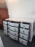 12 drawers gorgeous carved gray dresser