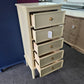 Pale yellow lacquered lingerie chest