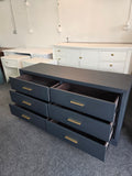 6 drawers inkwell dresser