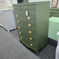 Solid wood green bowfront chest