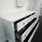 7 drawers white lacquered dresser