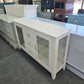 Pale pink TV stand