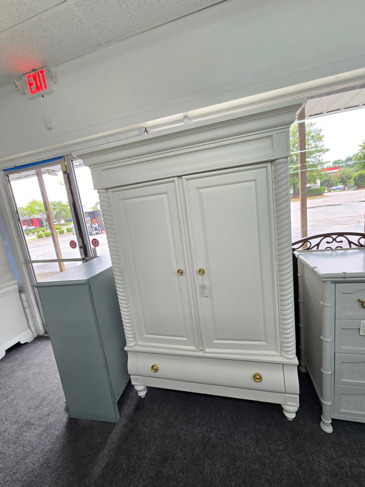 Thomasville off white armoire