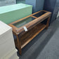 Rustic wood entry table