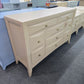 9 drawers beige dresser