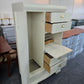 Antique waterfall cream chest/armoire