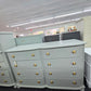 8 drawers gray dresser - solid wood