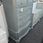 Broyhill teal tall chest