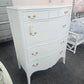 Solid wood white Distressed chest