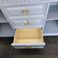 Super cute blue 6 drawers 2 doors dresser