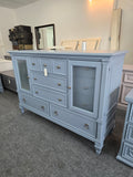 11 drawers 2 doors blue dresser