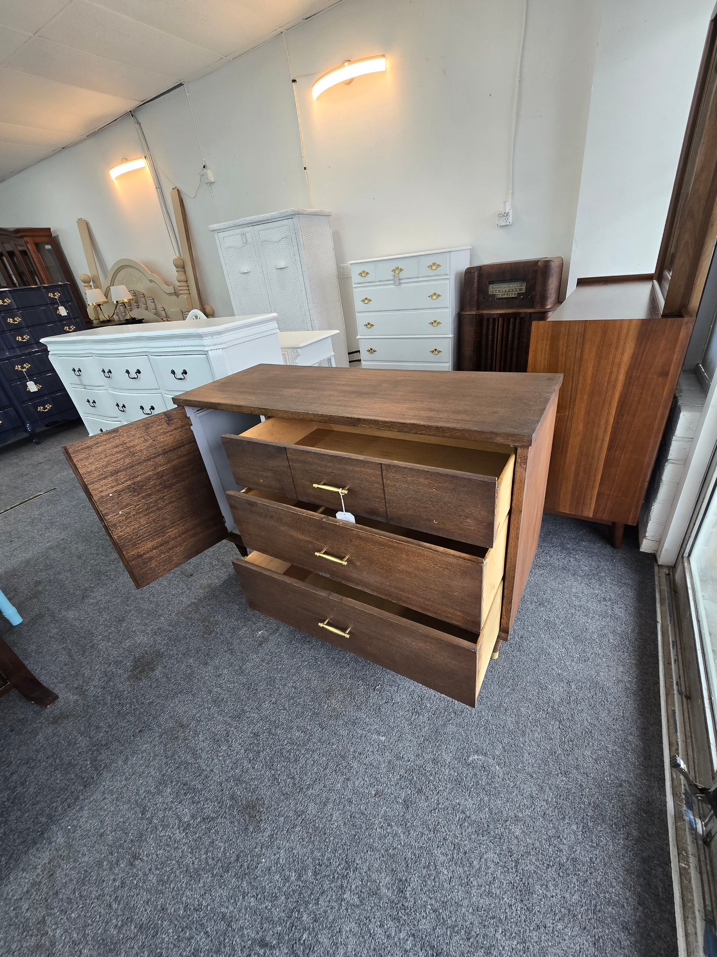 MCM wood sideboard