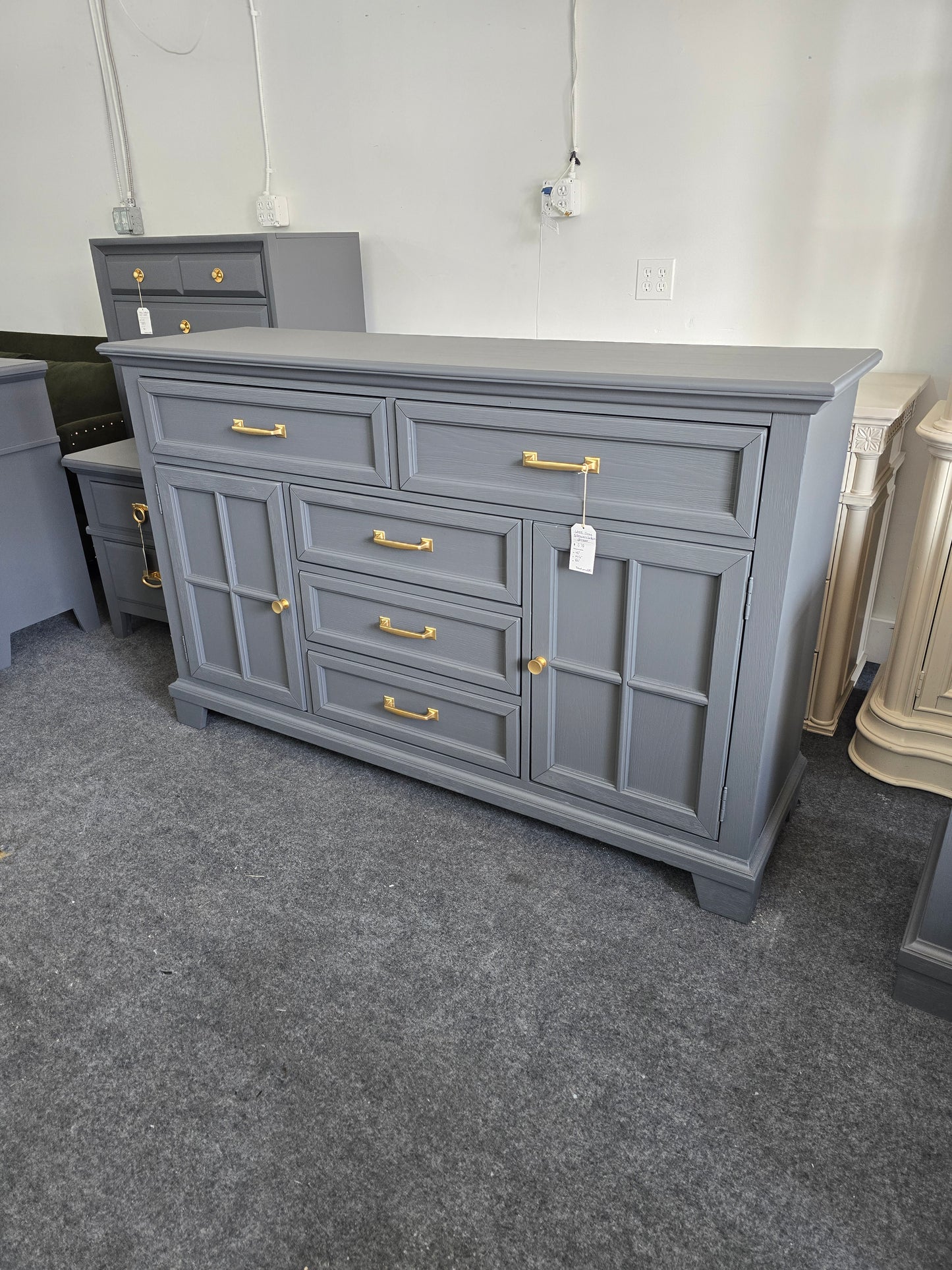 Lane dark gray dresser