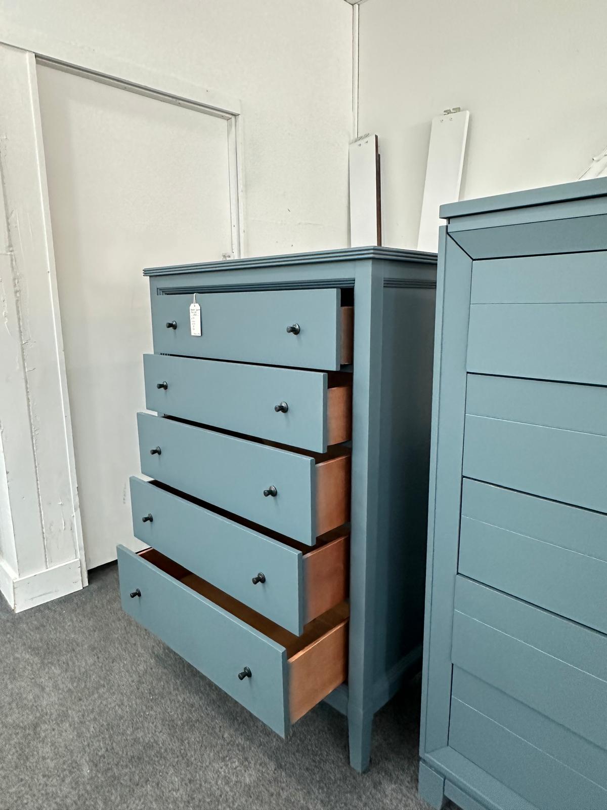 American Signature dark blue chest