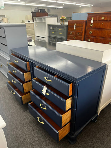 All solid wood navy dresser