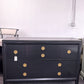 Pulaski black lacquered dresser