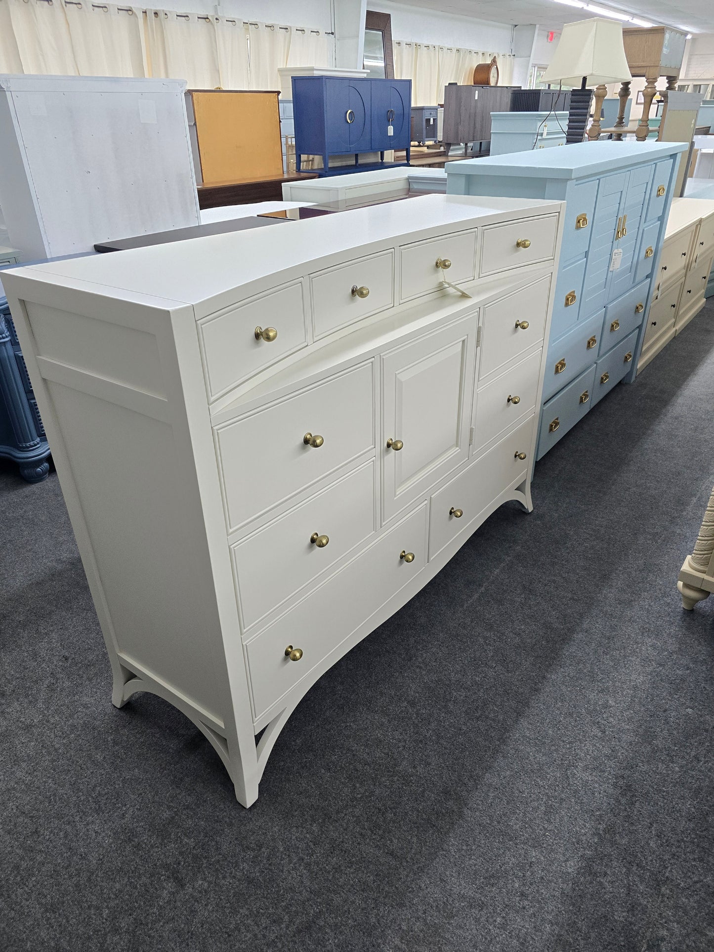 American signature off white dresser