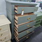 5 drawers tall green chest