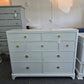 Bassett lacquered icy colored dresser