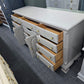 12 drawers gray long dresser