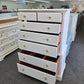 Knobs Creek solod wood white tall chest