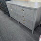 8 drawers gray dresser