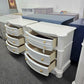 Beautiful pair of off white big nightstands