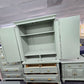 Havertys green bamboo armoire