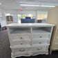 Cute white 5 drawers dresser/stand