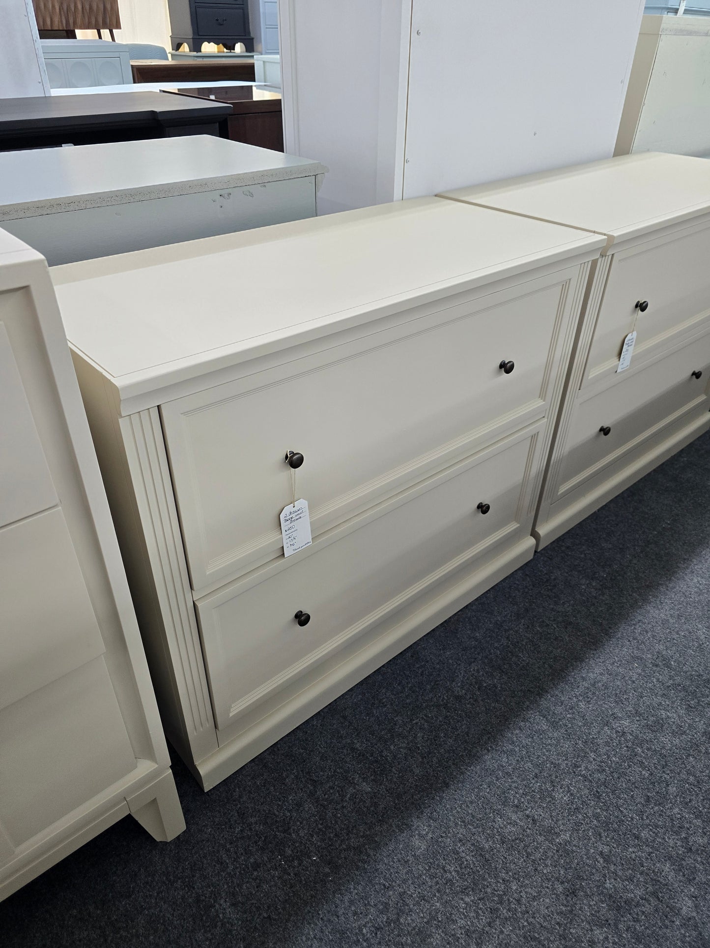 Modern beige small dresser