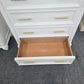 Havertys alabaster lacquered bamboo chest