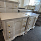 Vintage gray pair of nightstands