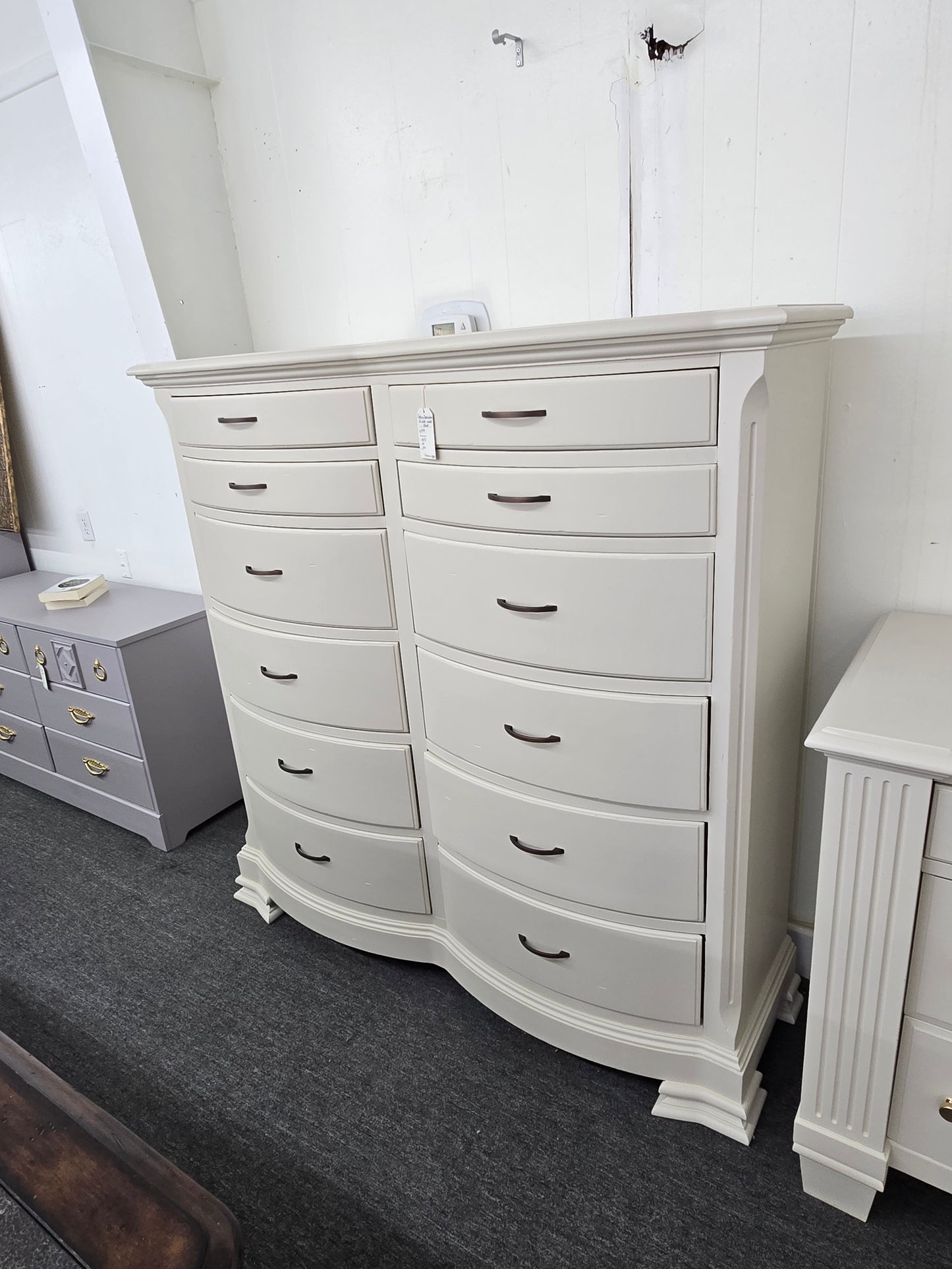 Century destinations solid wood double  chest creamy