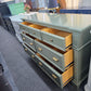 Broyhill olive green lacquered dresser