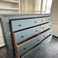 American signature dark blue dresser