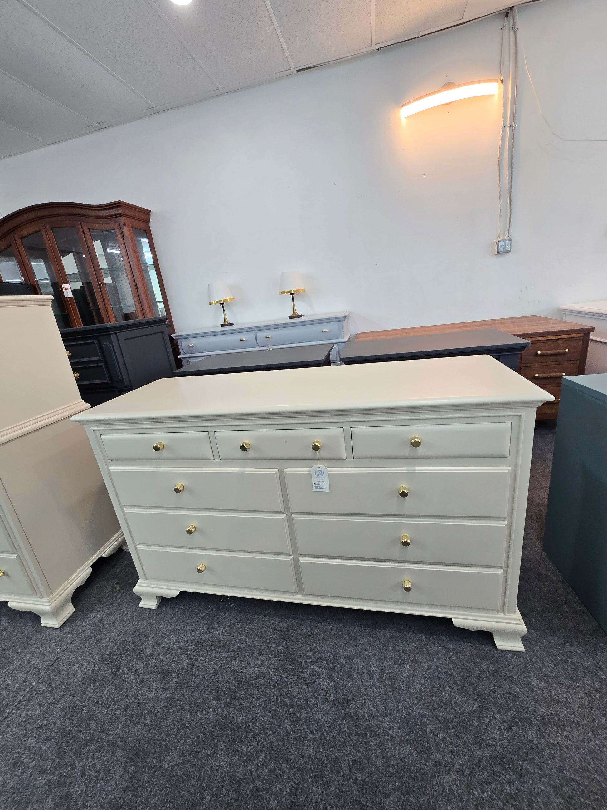 Solid wood Link Taylor cream dresser HelloCutieFurniture Solid wood Link Taylor cream dresser HelloCutieFurniture