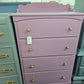 Antique purple chest
